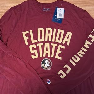 Brand new Champion FSU long-sleeve shirt, Florida State size Large